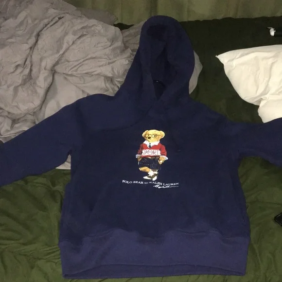POLO RALPH LAUREN BEAR PULLOVER HOODIE
